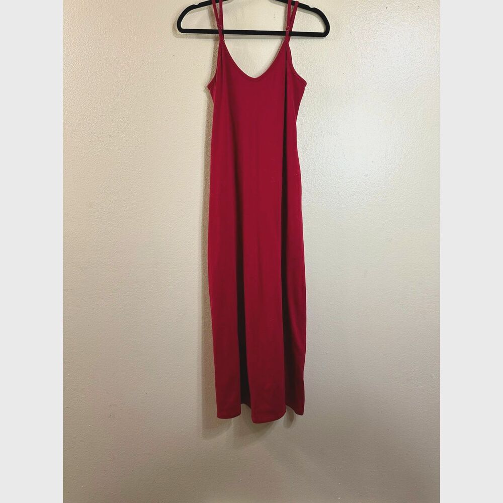 Women's Adjustable Strap Unbranded Maxi Dress Size S With Pockets